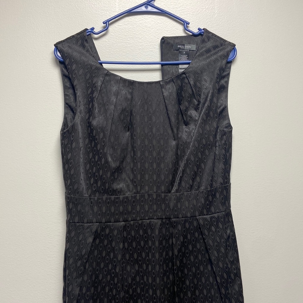 Bisou Bisou dress size 8 black/dark brown